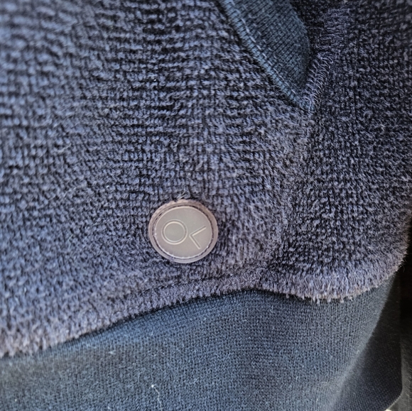 Outerknown Hightide 1/4 Zip Pullover Navy Hoodie - size medium - Picture 5 of 14